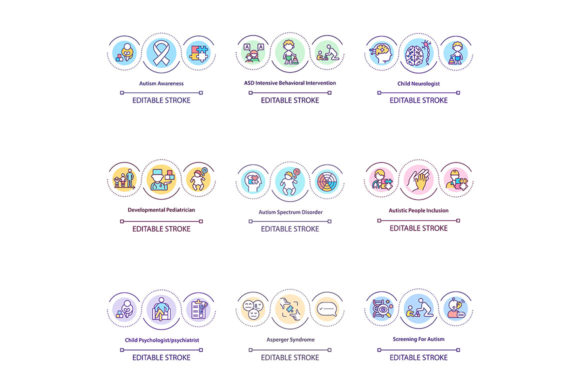 Autism Spectrum Disorder Concept Icons: A Designer’s Perspective on Modern Visual Tools