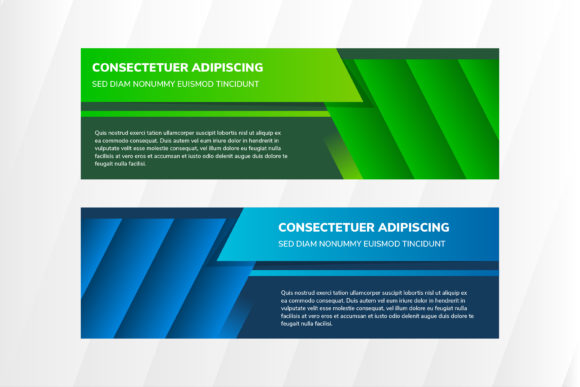 Blue Green Horizontal Banner Gradient Review for Real Projects