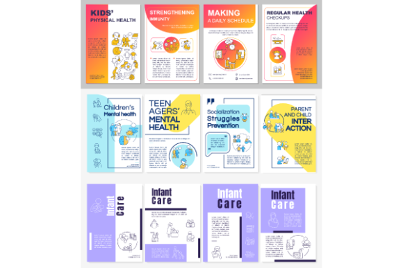 Children Mental Health Brochure Bundle: A Graphic Template for Empathetic Branding