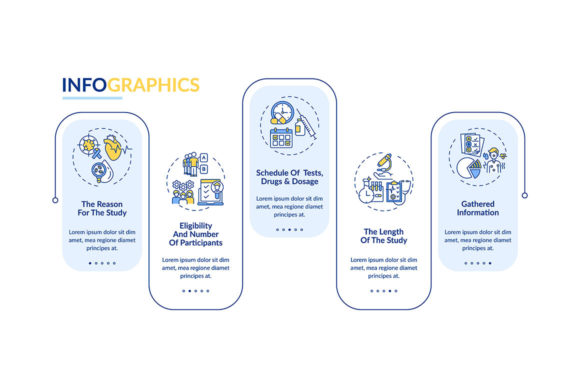 Clinical Trial Protocol Vector Template for Professional Branding Graphics