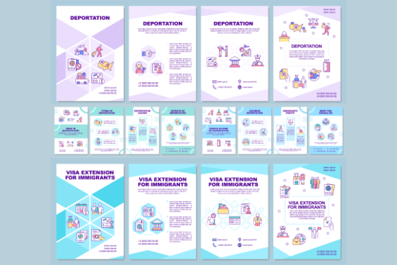 Deportation Brochure Templates Bundle: A Professional Graphic Design Asset for Content Creators