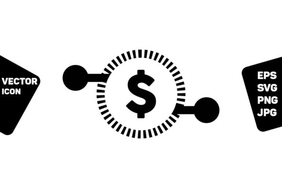 Digital Dollar Symbol Icon Vector Sign: A Must-Have Graphic Design Asset for Modern Branding