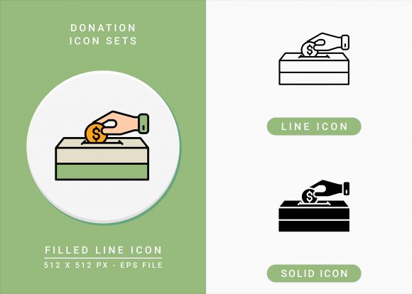 Donation Icons Set: A Powerful Graphic Design Asset for Modern Branding