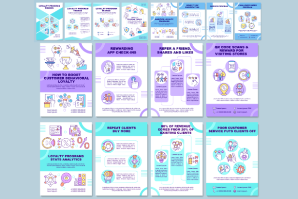 Loyalty Program Trends Brochures Bundle: A Designer’s Perspective on Modern Graphic Templates