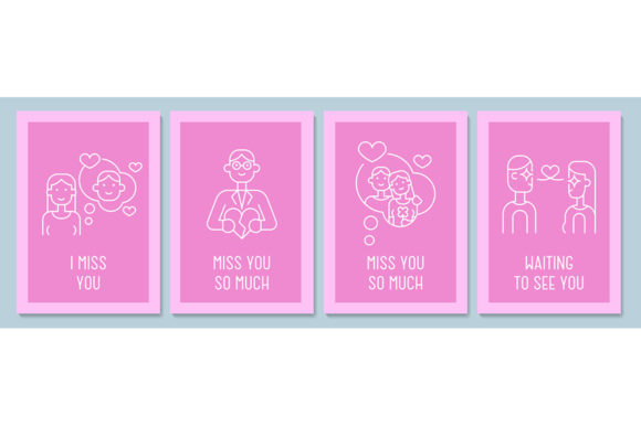 Message for Partner Postcard Set: A Versatile Graphic Template for Crafters