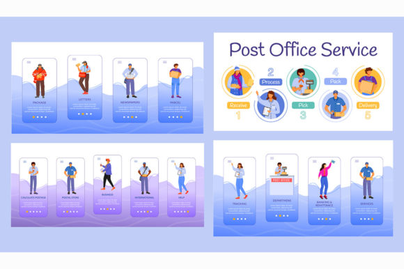 Post Service Delivery Onboarding Mobile: A Graphic Template for Stronger Editorial Impact